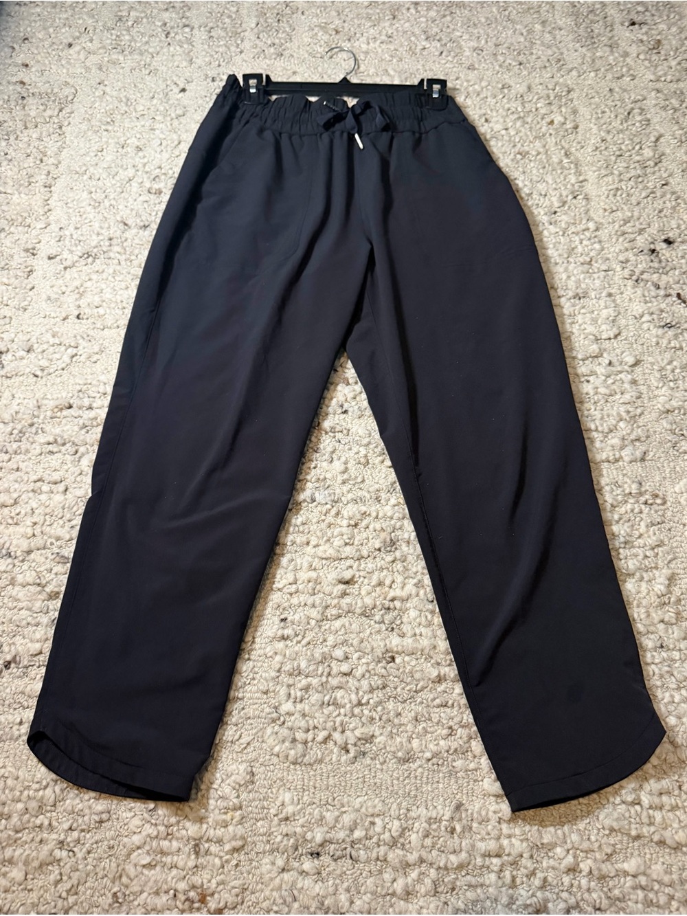 SPANX Black Wide-Leg Drawstring Pants